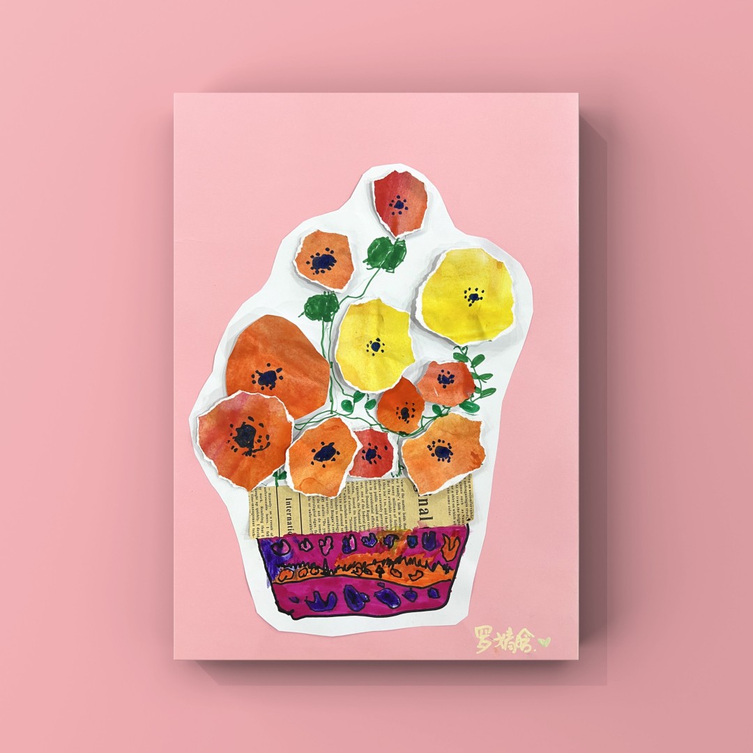 12.党委工作部-罗一夫 《童趣花篮》.jpg